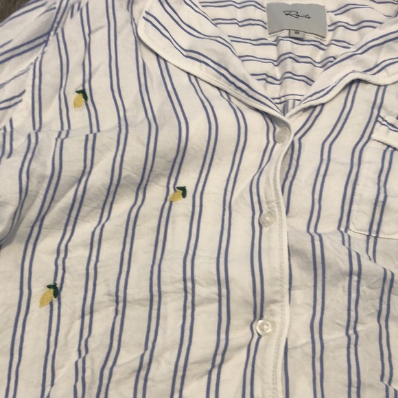 NWOT Rails Darcie Lemon Stripe Pajama set - Picture 4 of 6